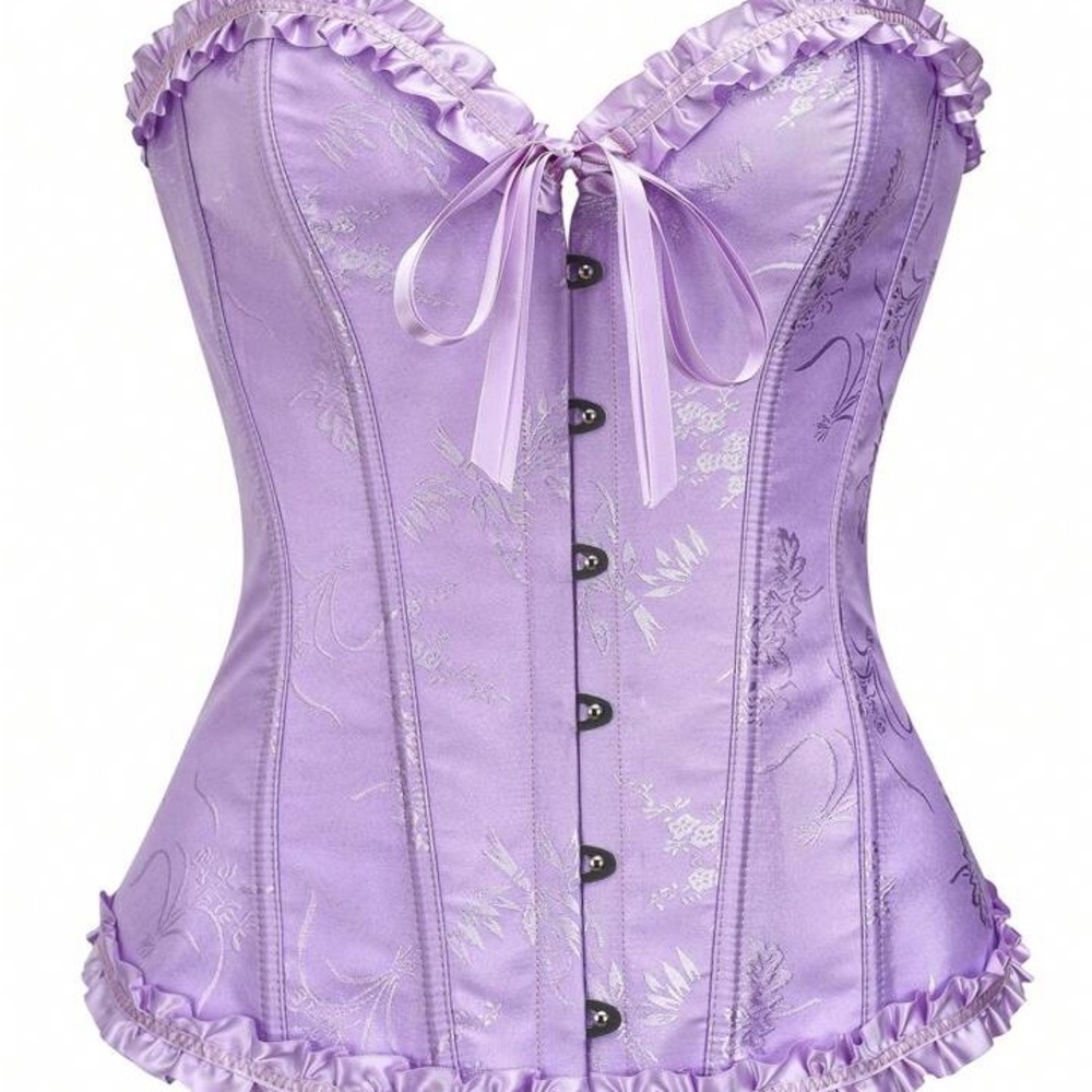 Elegant Purple Corset Top - Picture 1 of 5